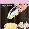 Modern Minimalist Garlic Press And Slicer With Metal Material For Home Cooking And Gift Use