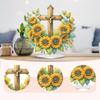 2D Flat Animal Flowers DIY Acrylic Table Top Diamond Painting Ornament Kits Special Shaped for Adults Home Office Table Decor