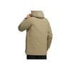 Adidas Down Parka With Solid Print Logo And Zipper Hood Men Outerwear Green HN2100