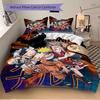 3pcs Naruto Series Bedding Set, Including 1 Quilt Cover and 2 Pillow Shams, Without Filling, Soft and Comfortable Home Bedroom Fabric, Fashi