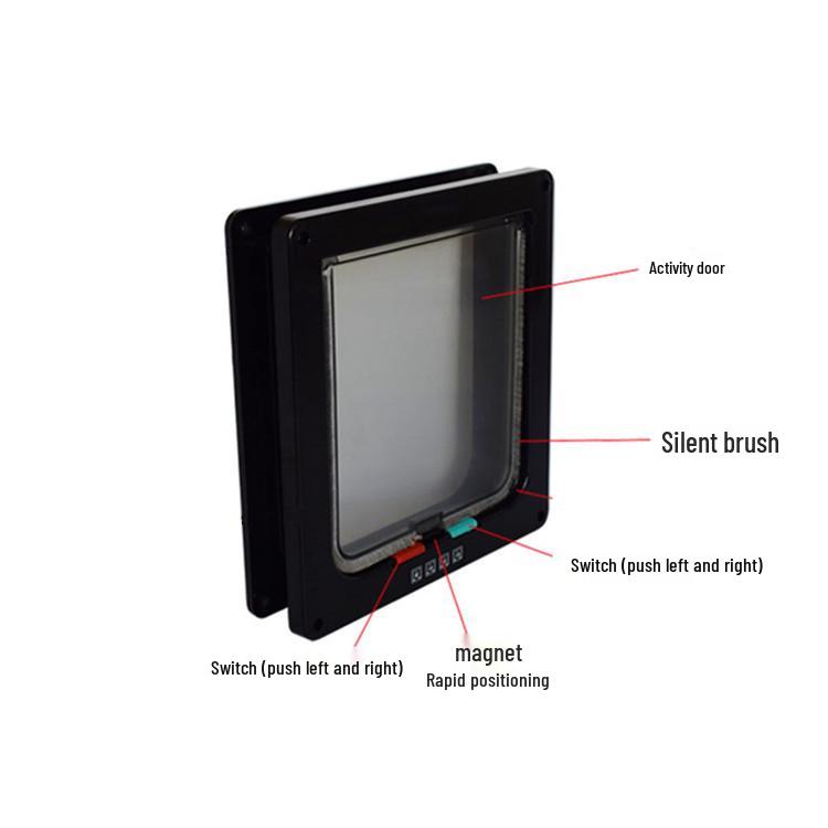 Pet Door for Cats and Dogs - Direction-Controlled Entry & Exit, Multi-Color Options, Ideal for Pet Houses