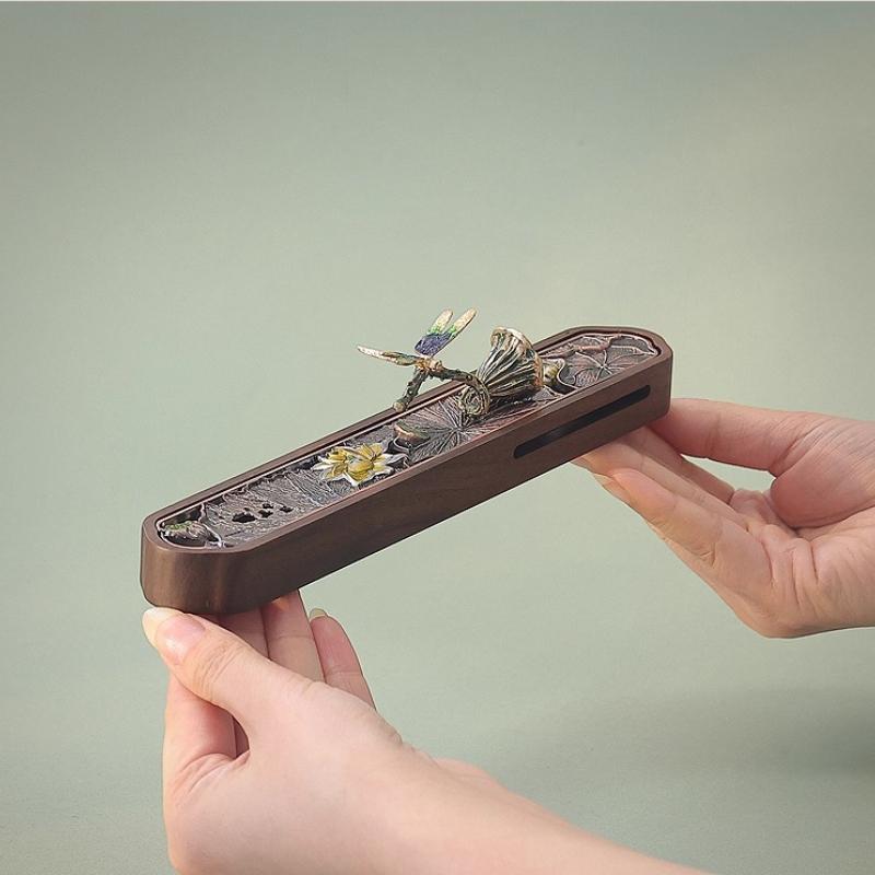 Enamel Creative Horizontal Incense Burner Home Indoor Tea Ceremony Incense Box Gift
