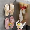 Bathroom Shelves Hanging Slippers Rack Cute Big Mouth No Drill Shoe Organizer Bathroom Wall Mount Multifunctional Storage Shelf