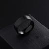 Fashion Men's Smooth Black Stainless Steel Rings Width Signet Square infinity Finge Ring Hiphop Male Wedding Party Jewelry Gift