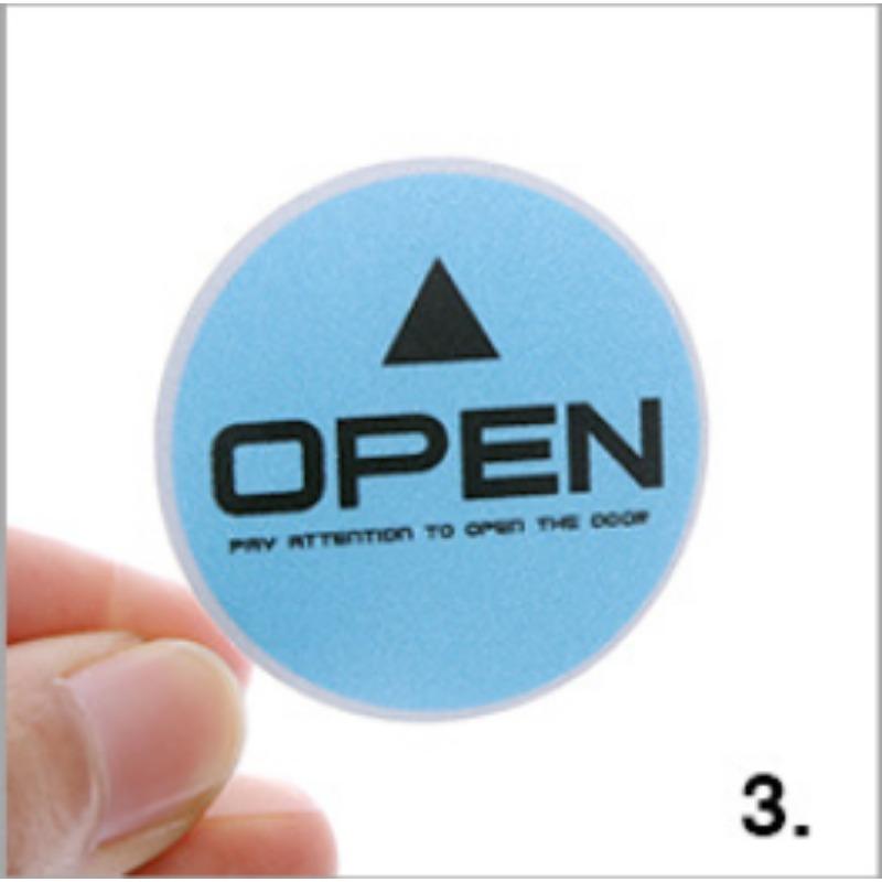 OPEN Reflective Warning Car Door Safety Decoration Sticker Door Opening Prompt Anti-collision Sticker Auto Accessory