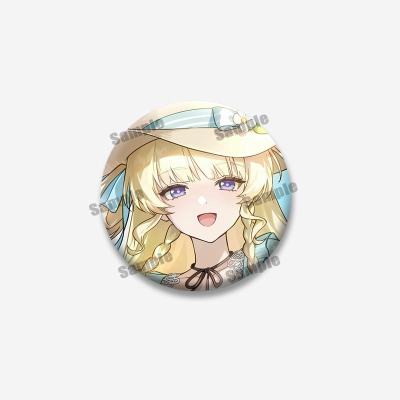 Anime Game Wuthering Waves Hiyuki Carlotta Enamel Pin Cartoon Figure Round Brooches Funny Lapel Badge Jewelry Gifts for Friends