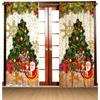 Cartoon Schnee Mann MerryChristmas Baum Feuerwerk Fenster Vorhänge Für Kinder Schlafzimmer Wohnzimmer Badezimmer Kicthen Tür Halle Wohnkultur