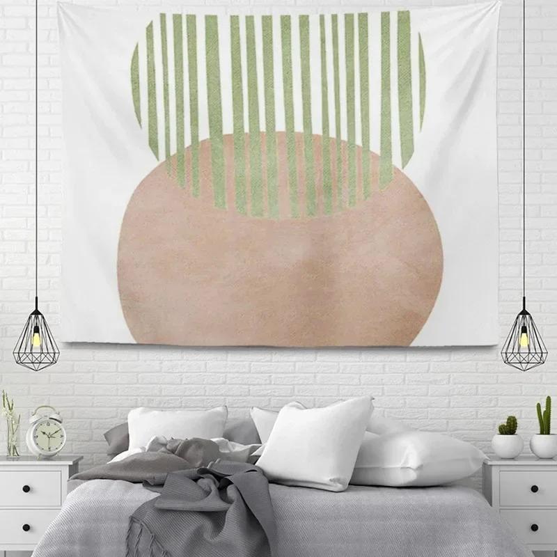 Simple Line Plant Wall Decor Tapestry Home Living Room Tapestry