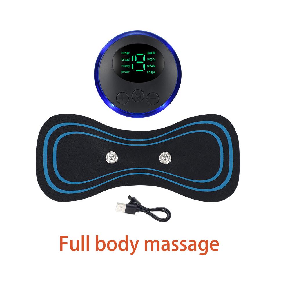 LCD Display EMS Neck Massage Electric Massager Cervical Neck Back Patch 8 Mode Pulse Muscle Stimulator Portable Relief Pain
