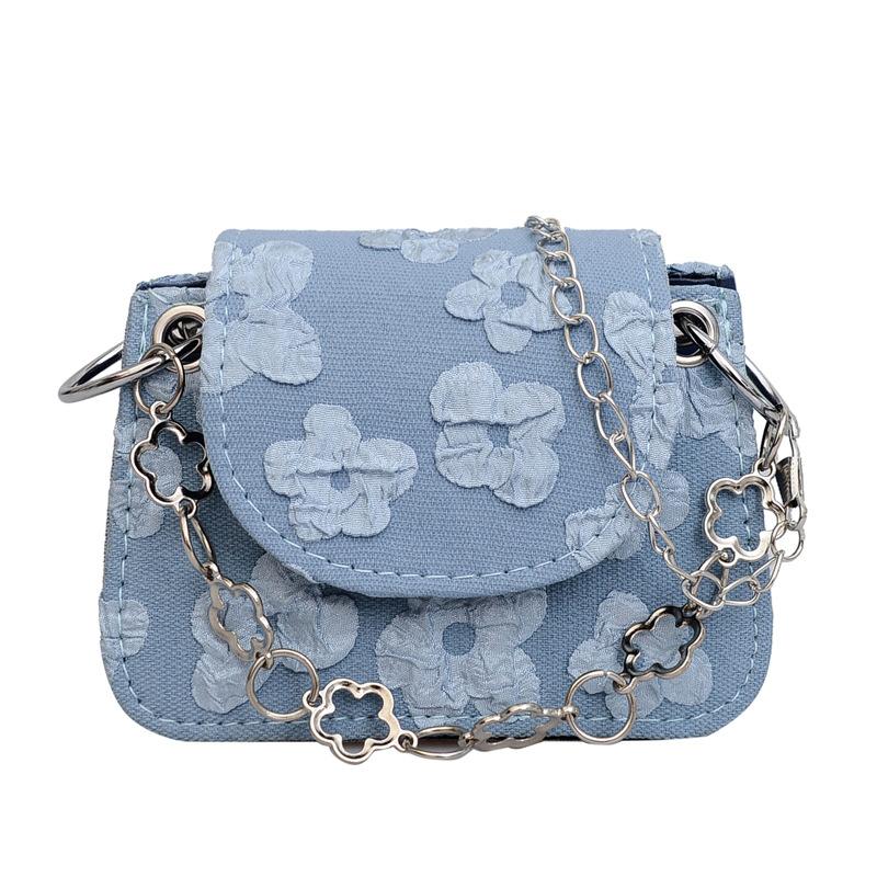 Niche design mini bag women's new small fresh three-dimensional printing chain bag fashionable trendy shoulder messenger bag