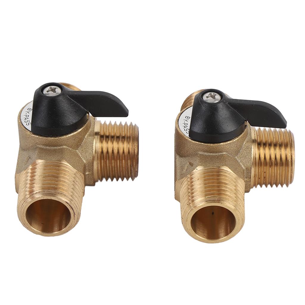 RV Water Heater Bypass Kit Strong Structure Brass 12 Inch Reinforced Hose and Fittings for Yacht