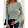 BITCED Bluse e Camicie Casual da Donna alla Moda a Manica Lunga con Scollo a O