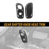 Carbon Fiber Console Gear Shifter Knob Head Trim Cover for Ford F150 2009-2014