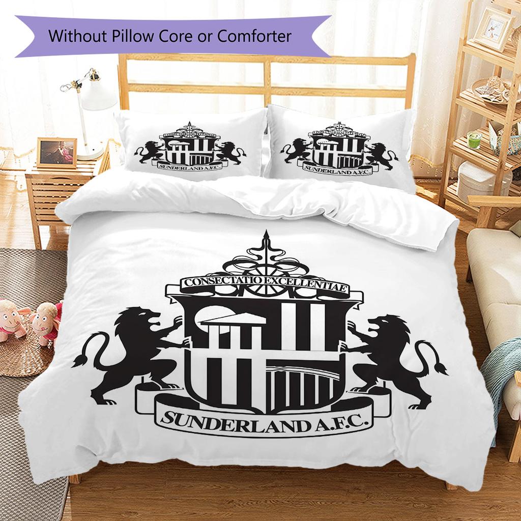 Sunderland logo Bedding Quilt Set Quilt Cover Pillowcase Home Decoration Birthday Gift (1 * duvet cover + 2 * pillowcase, without core)