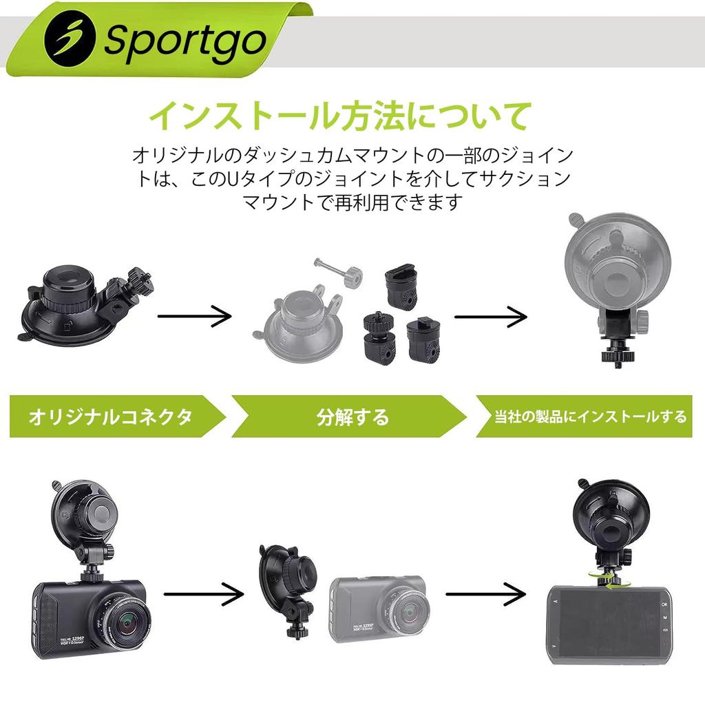 [iSportgo Originalprodukt S501] Dashcam Saugnapfhalterung Saugnapf