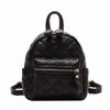 IELGY Mini backpack women's rhombus fashion wild solid color shopping small bag
