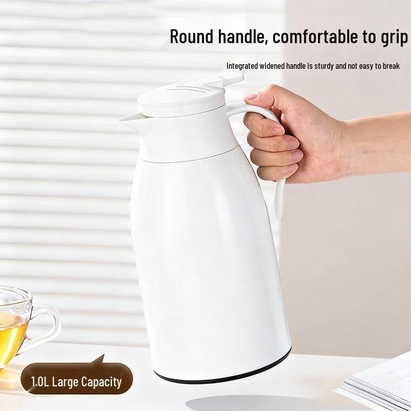 Large Capacity Insulated Thermos Flask: Portable, Modern Hot Water Bottle for Students