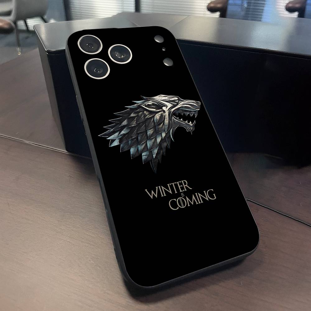 W-Winter Is C-Coming Phone Case For iPhone 15,16,12,13,14,11,17,Pro,Max,Plus,E,Air,Mini TPU Cover