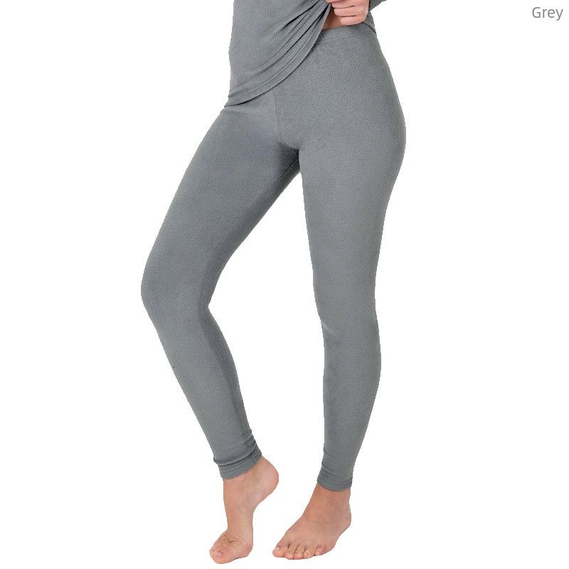 

Export Mid-High Waist Elastic Extra Large Size Fall and Winter Women s Versatile Thermal Fleece Base Outdoor Workout Pants K123 Grey 4X