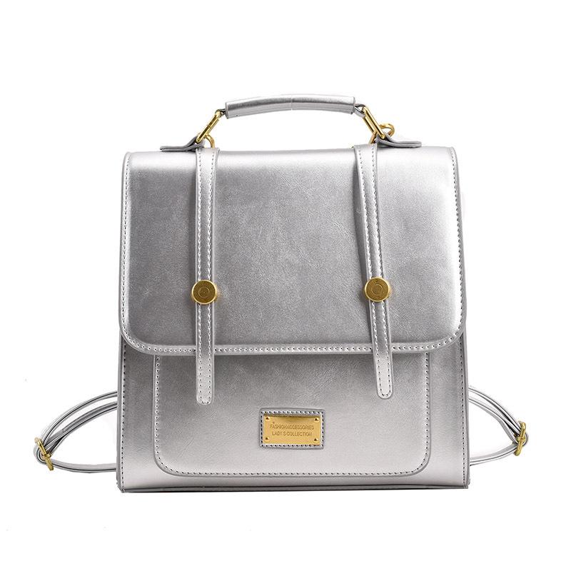 Retro commuter texture handbag 2025 spring new versatile backpack messenger bag small square bag