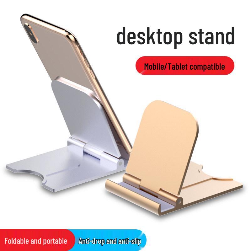 Compact Foldable Phone & Tablet Stand for Watching and Streaming Black Foldable Phone Stand