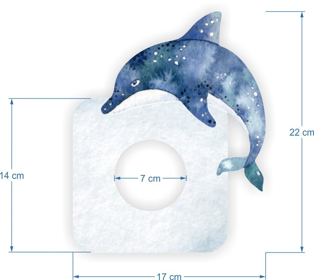 Protective Sticker for a Switch in a Child' Room - Dolphin
