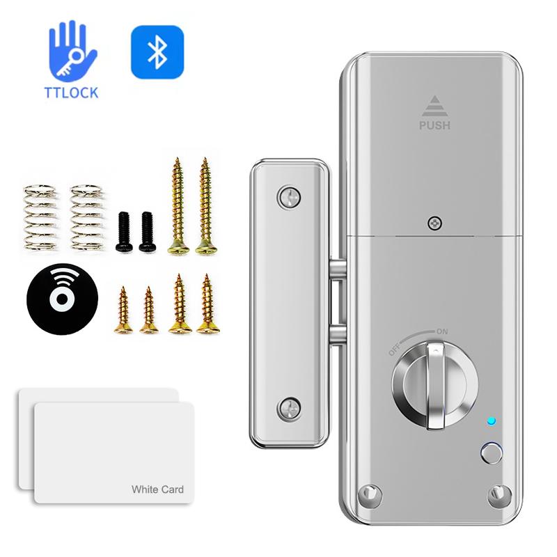 

Tuya Smart Electronic Lock Keyless Entry Door Bolt Lock Concealed Invisible Installation TTLock App IC Card Lock for Wooden Door