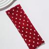 1pc Women Elegant Sweet Polka Dot Print Elastic Fabric Dot Sports Headband, Suitable For Daily, Fitness, Running Sweat-Absorbing Hair Band Headscarf