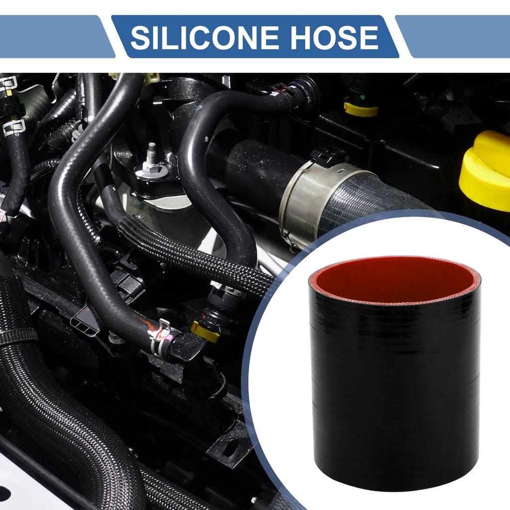 UXCELL 60/63/65/68/70/76/80/83/90/102/127/152mm ID Longueur 127mm Angle 0 Degrés 4 Plis Renforcé Haute Température Voiture Silicone Durite de Refroidissement
