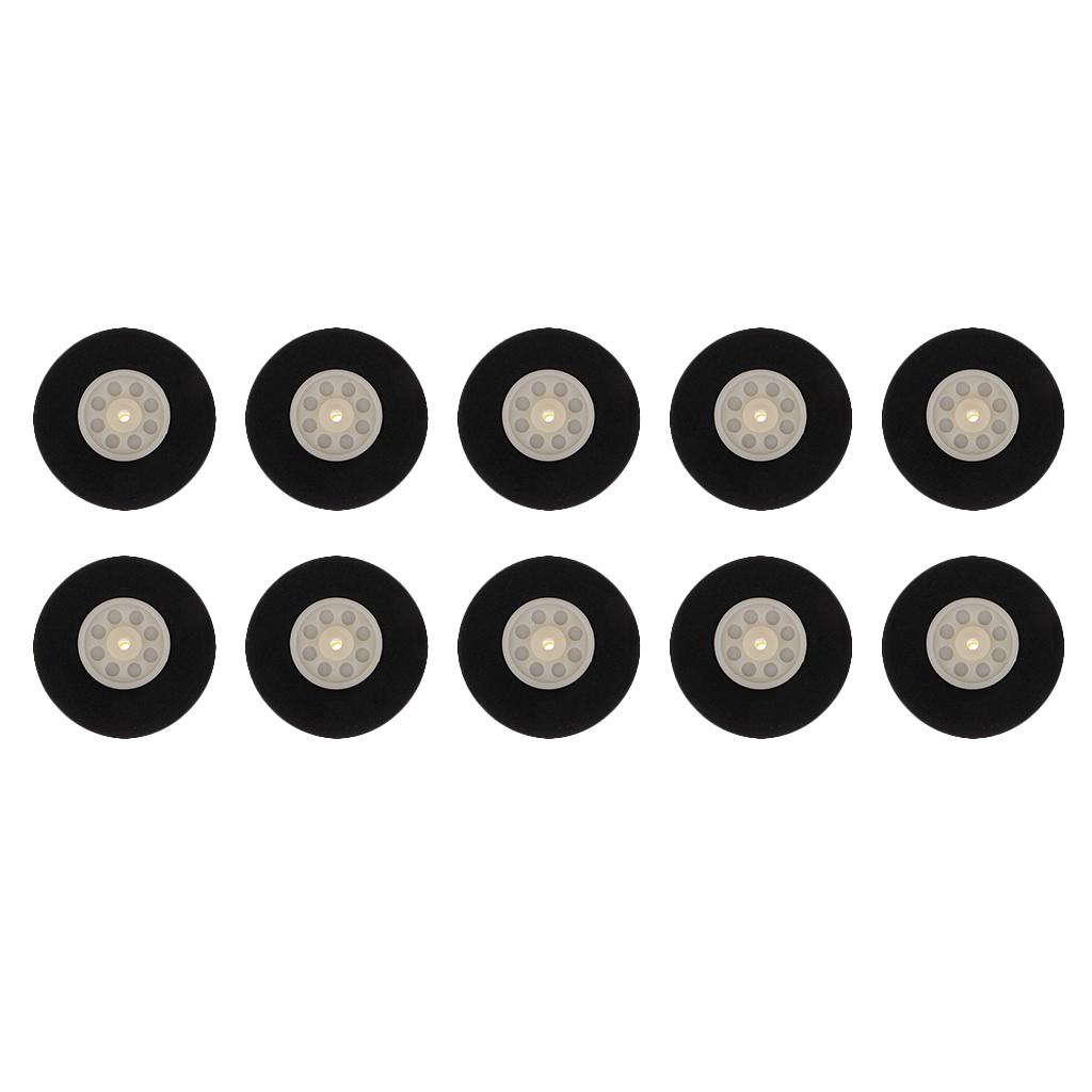 10 Pcs. Black Sponge Wheels Wheel Spare Part For RC ,