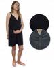 Maternity Nursing Shirt 100% Cotton Straps Size 3XL Black