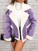 Fashion Lapel Plush Jacket Winter Warm Casual Jacket