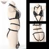Erotic Anime Uniform: Open Crotch Bodysuit Lingerie Set