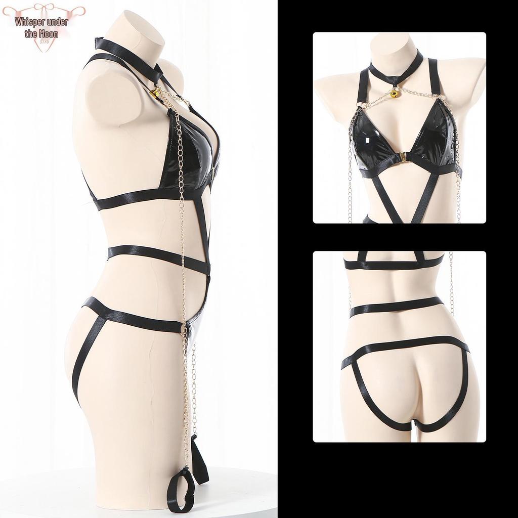Erotic Anime Uniform: Open Crotch Bodysuit Lingerie Set