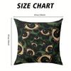 Olive Eye Square Jacquard Pillow Cover for Sofa Office Waist Cushion Cover Home Decorative Pillowcase