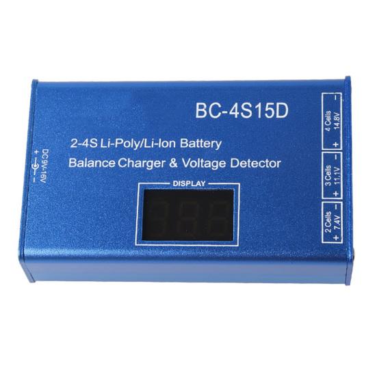 BC-4S15D Lithium Battery Balance Lipo Charger Voltage Display Detector 1500mA
