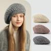 Elastic Knitted Berets British Style Artist Hat New Design Retro Painter Hat  Winter