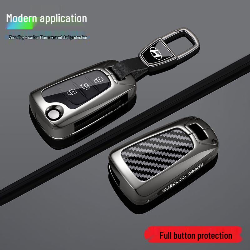Keychain Cover for 2011/2014/2015 Hyundai Reina, Elantra, Reyland, Langdong Models with Folding Bag