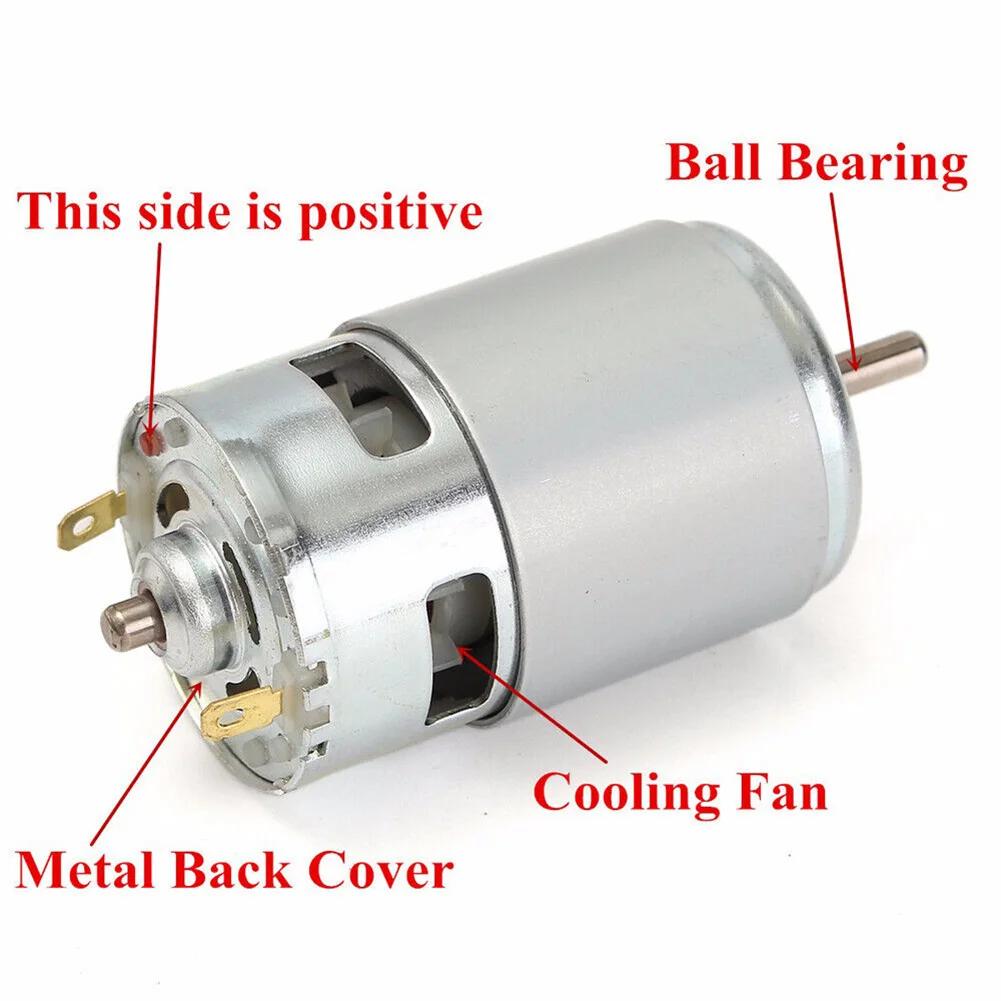 775 DC 12V-36V 3500-9000RPM Motor Bearing Large Torque High Power With Holder Motor Electrical Supply DC Motor Accessories