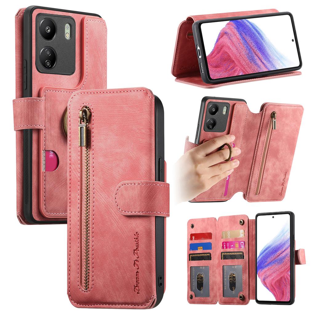 3-in-1 Luxury Leather Wallet Case for Xiaomi/Redmi series.Xiaomi 13 Lite/Poco X5/Redmi Note 12/12C...w/ Stand, Shockproof, RFID, Multi-Slot & Zipper