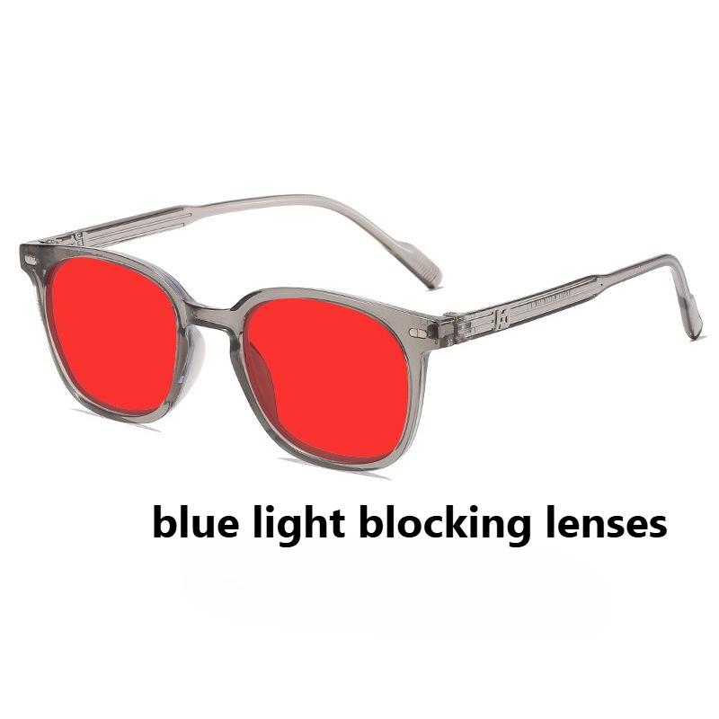 Retro Anti Blue Light Glasses with Orange or Red Lense for Mobile Computer Competitive Games Eye Protection Night Vision Goggles