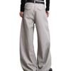 Retro front plug design button pants men's wide-leg casual loose old money style fashion new trousers