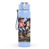 1PC Cowgirl Horse Western Scene Print 750ml Color Plastic Sports Water Bottle Leakproof Flip Straw Lid Suitable for Sports Office Home Use