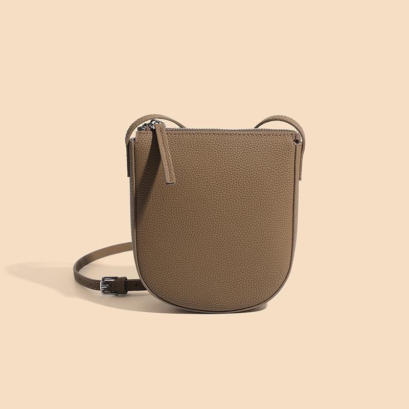 Genuine Leather Real Cowhide Women's Versatile Trendy Phe Bag Women Messenger Bag Small Shoulder Bags Crossbody Bags for Women