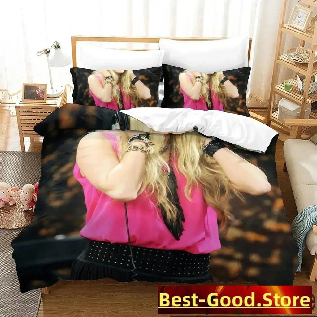 3D Print Hannah Montana Bedding Set Duvet Cover Sheet Printed Bed Set Pillowcase Bed Full Queen King Size Comforter Bedroom