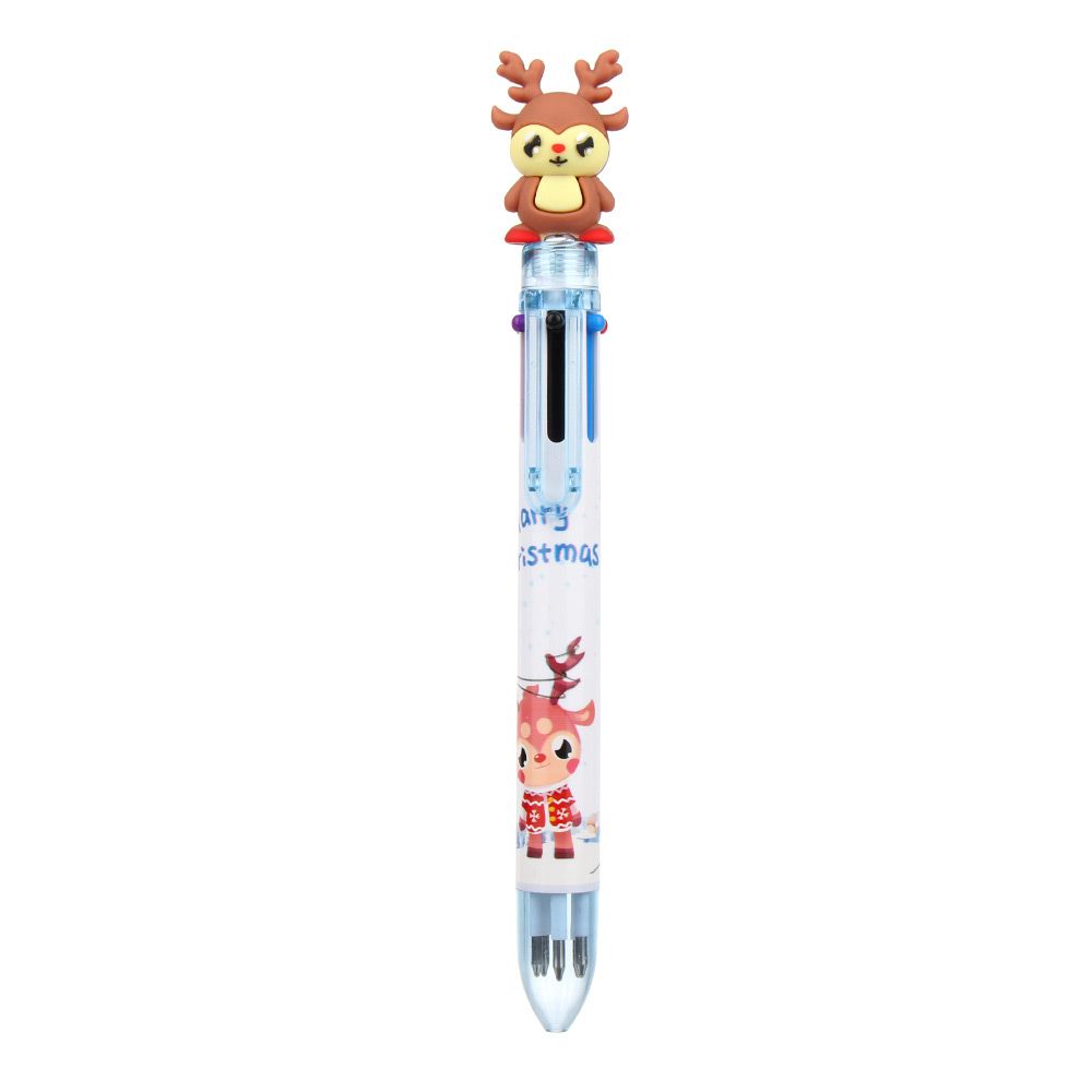 Boy Girls School Decor Santa Claus Pen Merry Christmas Cartoon Ball-point Pen Xmas Stationery