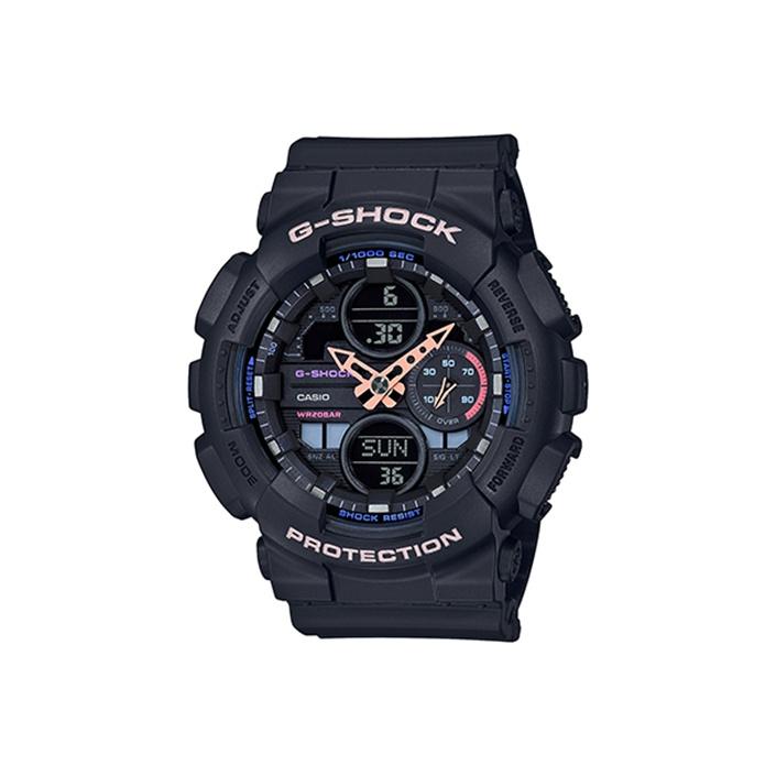 Casio Quartz Movement Resin Strap Watch Black Dial Women watches GMA-S140-1APR Random Watch Box