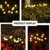 Christmas Decoration Solar Powered Firefly Lights Outdoor Waterproof Vibrant Garden Lights Upgraded for Wedding and Garden
