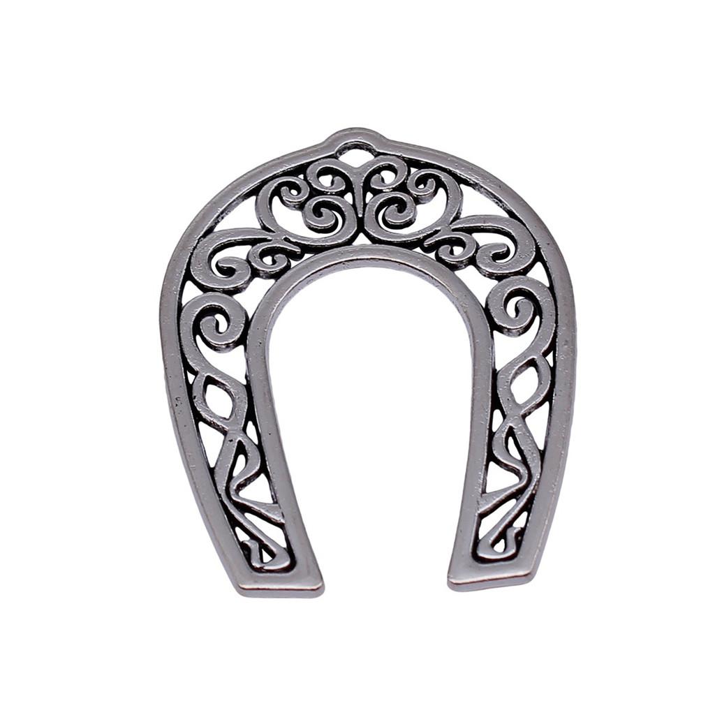 Vintage Horseshoe Charms Alloy Metal Pendants For DIY Jewelry Lucky Themed Accessories