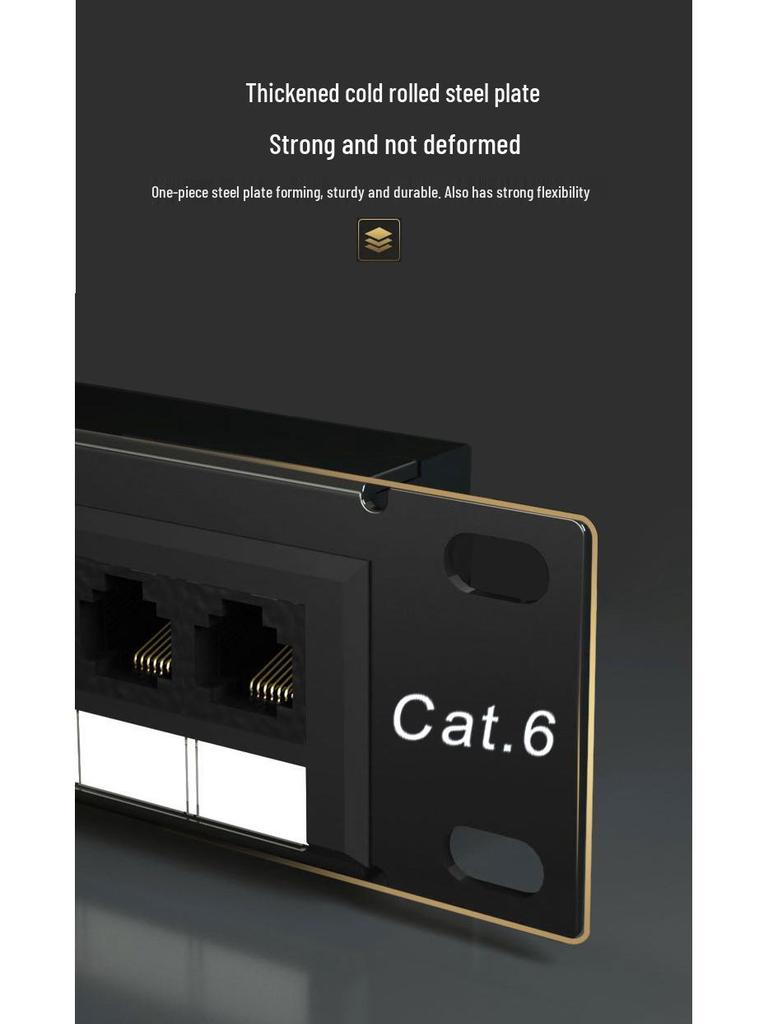 Sanbao Cat5e 48-Port Network & Voice Patch Panel